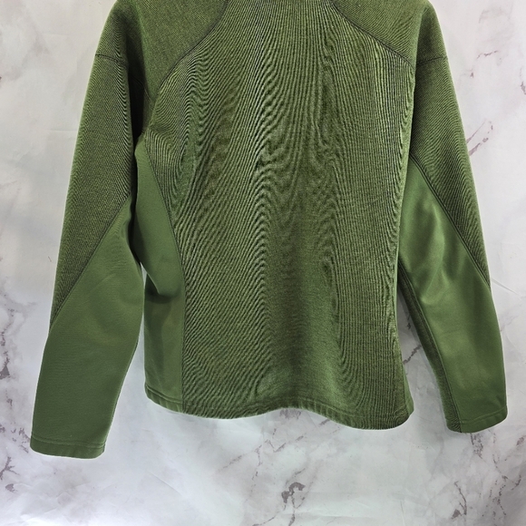 Nike Jacket Womens Medium Green ACG Full Zip Vintage Fleece Hooded Y2K - Picture 7 of 13